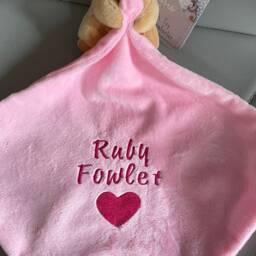 Personalised Embroidered Baby Bear Comforters - thumbnail 2