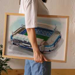 Stamford Bridge Stadium Print, Chelsea Football Club Gift - thumbnail 3