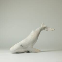 Wooden Whale Sculpture - 10 - thumbnail 3