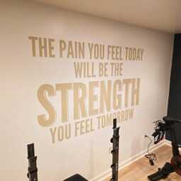 Exercise Stickers - Gym Wall Decal Workout Fitness Decals Motivational Quote Skutpyft - thumbnail 3