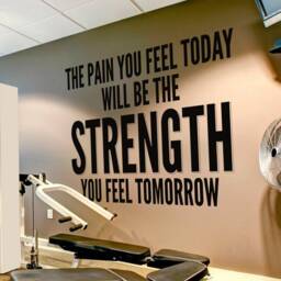 Exercise Stickers - Gym Wall Decal Workout Fitness Decals Motivational Quote Skutpyft - thumbnail 1