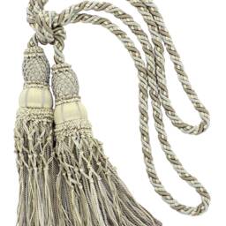 "D??copro Curtain & Drapery Double Tassel Tieback, Length 10"" - 25cm, Spread 38" - thumbnail 2