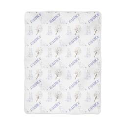 Polar Bear Arctic Fox Blanket Personalized in Fleece, Minky, Or Sherpa. Perfect Baby Gift - thumbnail 2