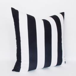 Black & White Striped Pillow Cover Modern Home Decor - thumbnail 3