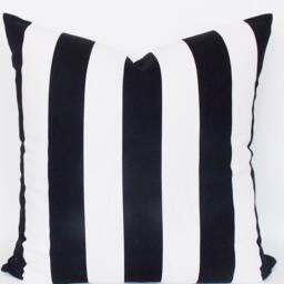 Black & White Striped Pillow Cover Modern Home Decor - thumbnail 2