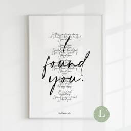 Fred Again I Found You Print, Song Lyrics, Found You Lyric Print, Fred Again, Song Lyric Again - thumbnail 2
