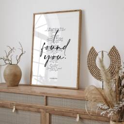 Fred Again I Found You Print, Song Lyrics, Found You Lyric Print, Fred Again, Song Lyric Again - thumbnail 3