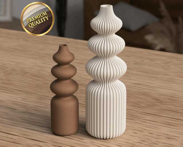 Nordic Vase 3D Printed Minimalist Home D??cor Modern Aesthetic Scandinavian Flower Gift For Planter Unique Decor Table - image 1