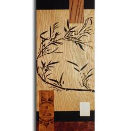 Japanese Wall Hanging Wood Art Marquetry - thumbnail 2