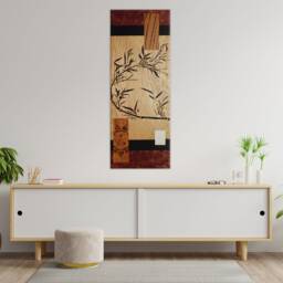 Japanese Wall Hanging Wood Art Marquetry - thumbnail 3