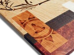 Japanese Wall Hanging Wood Art Marquetry - thumbnail 1