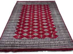 9x12 Red Color Bokhara Rug - 2.75x3.65 Bedroom Luxury Area Turkish Fine Quality Afghan