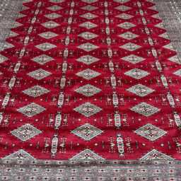 9x12 Red Color Bokhara Rug - 2.75x3.65 Bedroom Luxury Area Turkish Fine Quality Afghan - thumbnail 3