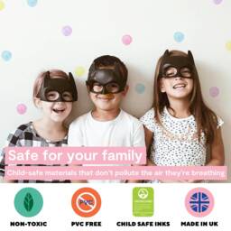 Pastel Watercolour Polka Dot Wall Stickers - Fabric Peel & Stick Decals For Kids Rooms & Nursery - thumbnail 3