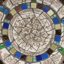 Mosaic Birdbath, Approx 28cm Diameter, Waterproof Materials, Ready For The Birds in Your Garden - - thumbnail 2