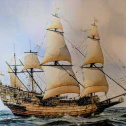 "Old Ship Ceramic Wall Art Tile, 8"" By 12" - thumbnail 3