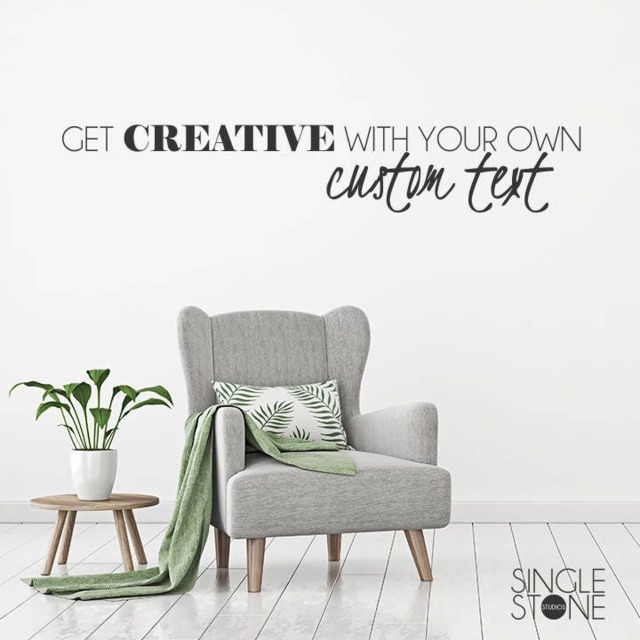 Custom Wall Decal Quote Personalized Home Decor - image 1