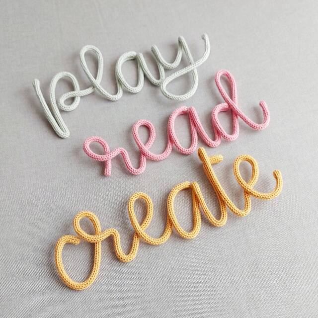 Play Read Create For The Modern Nursery Decor/Wall Sign Kids Bedroom Minimalist Playroom Hanging - image 1