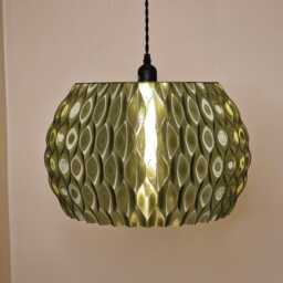 Translucent Wavy Lampshade Pendant Ceiling Light By Lunfardo - thumbnail 3