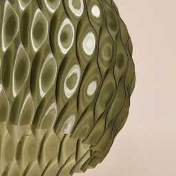 Translucent Wavy Lampshade Pendant Ceiling Light By Lunfardo - thumbnail 2