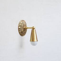 Polished & Buffed Solid Casting Brass Wall Sconce Light /Ceiling Flush Mount Light, Ul Listed, No.0483 - thumbnail 3