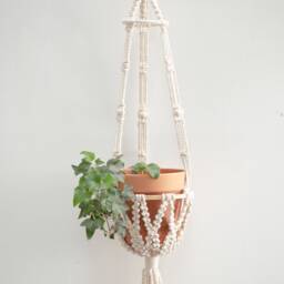 Macrame Plant Hanger Small Wall Planter Indoor Decorative Rope Crochet Ceiling Mini Pot Holder Boho Decor Plant Lover Gifts Gifts For Her - thumbnail 3