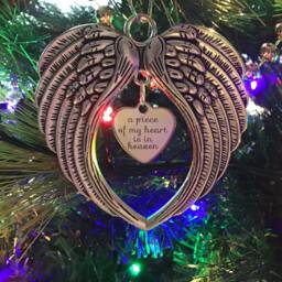 Memorial Angel Wings Ornament, Loss Of A Loved One Keepsake Gift - thumbnail 2