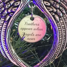 Memorial Angel Wings Ornament, Loss Of A Loved One Keepsake Gift - thumbnail 3