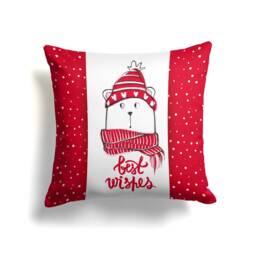 Christmas Cushion Cover/Deer Pattern Pillow Cover/Winter Deer Cover/Glass Tree Cover/Mom Gift - thumbnail 2