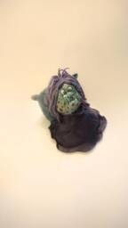 The Sword in The Stone - Madam Mim. Handmade Polymer Clay Action Figure. Unique Collectible