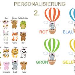 "Wall Sticker ""Hot Air Balloon" - thumbnail 2