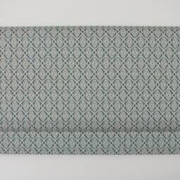 Upholstered Headboard in Two Tone Teal Ikat Fabric - Single Double King Size Super - thumbnail 2