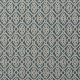 Upholstered Headboard in Two Tone Teal Ikat Fabric - Single Double King Size Super - thumbnail 4