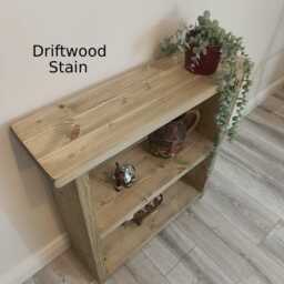 Handmade Rustic Wooden Shoe Bench Two Shelves - Many Colours & Sizes - thumbnail 4