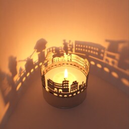 Trier Skyline Shadow Play - Beautiful Candle Projection Of Landmarks Ideal Souvenir For Fans Mesmerizing Room Decor - thumbnail 2