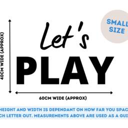 Let's Read Wooden Sign - Nursery & Playroom Wall Decor - thumbnail 3