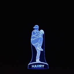 Personalised Baseball Pitcher Led Night Light Sports Gift - thumbnail 4
