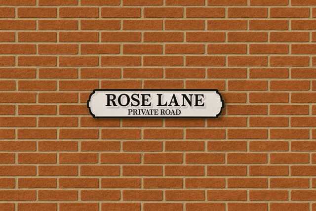 Custom Aluminium Road Sign - Powder Coated House Name Plaque - image 1