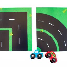 Toy Cars Race Track Play Mat Bundle Of Basic Set & Corner/Curve Pieces. Car Birthday - thumbnail 3
