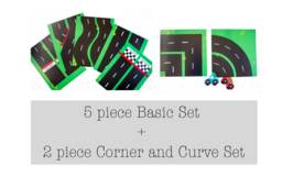 Toy Cars Race Track Play Mat Bundle Of Basic Set & Corner/Curve Pieces. Car Birthday