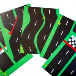 Toy Cars Race Track Play Mat Bundle Of Basic Set & Corner/Curve Pieces. Car Birthday - thumbnail 2