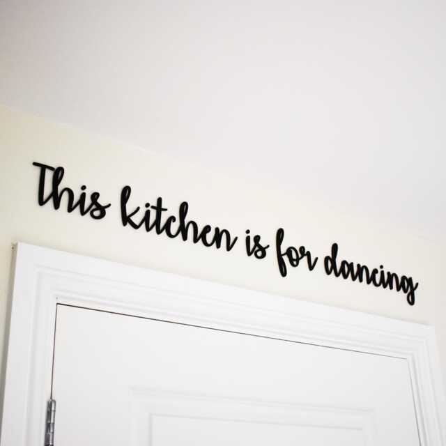 This Kitchen Is For Dancing Acrylic Wall Sign Home Decor Quote Sign - image 1