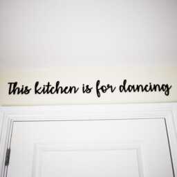 This Kitchen Is For Dancing Acrylic Wall Sign Home Decor Quote Sign - thumbnail 3