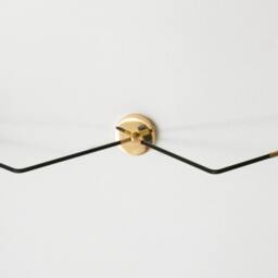 Nil - Mid Century Modern 2-Light Ceiling Lamp Semi Flush Mount Chandelier - thumbnail 2