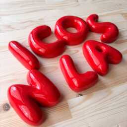 Handmade Ceramic Letter Custom Wall Decor - thumbnail 2