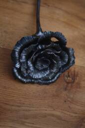 Hand Forged Metal Rose, Eternal Love Gift - thumbnail 1