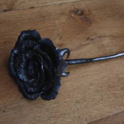 Hand Forged Metal Rose, Eternal Love Gift - thumbnail 2