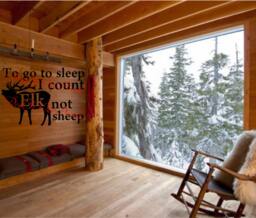 "Vinyl Wall Decal ""To Go To Sleep I Count Elk Not Sheep" - thumbnail 1