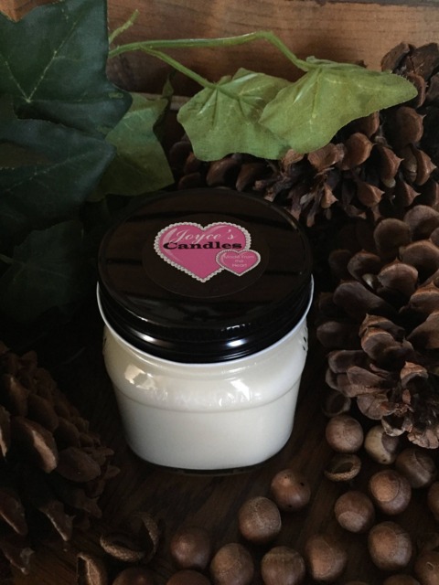 Cinnamon Bun Handmade Hand Poured 8 Oz Soy Candle in Mason Canning Jar With Black Rustic Metal Lid - image 1