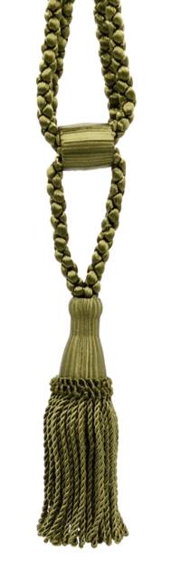 "D??copro Curtain & Drapery Tassel Tieback, Adjustable Cord Length, Length 5 1/2"", Spread 24" - image 1